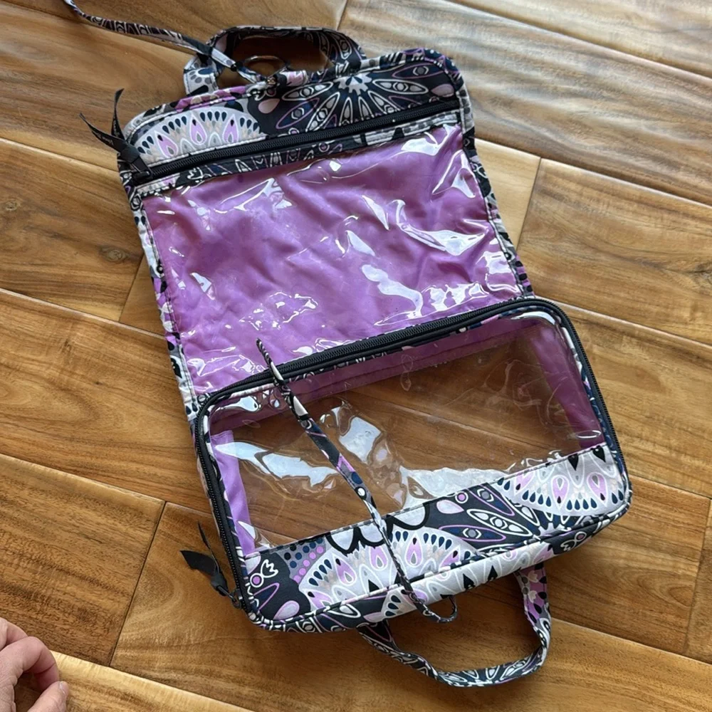 Vera Bradley Floral Purple Toiletry Bag